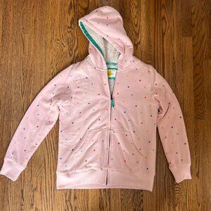 EUC Beautiful MINI BODEN teddy soft fleece hoodie size 13-14